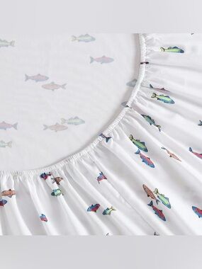 Eddie Bauer Fish Lake Microfiber Twin Kids Fitted Sheet
